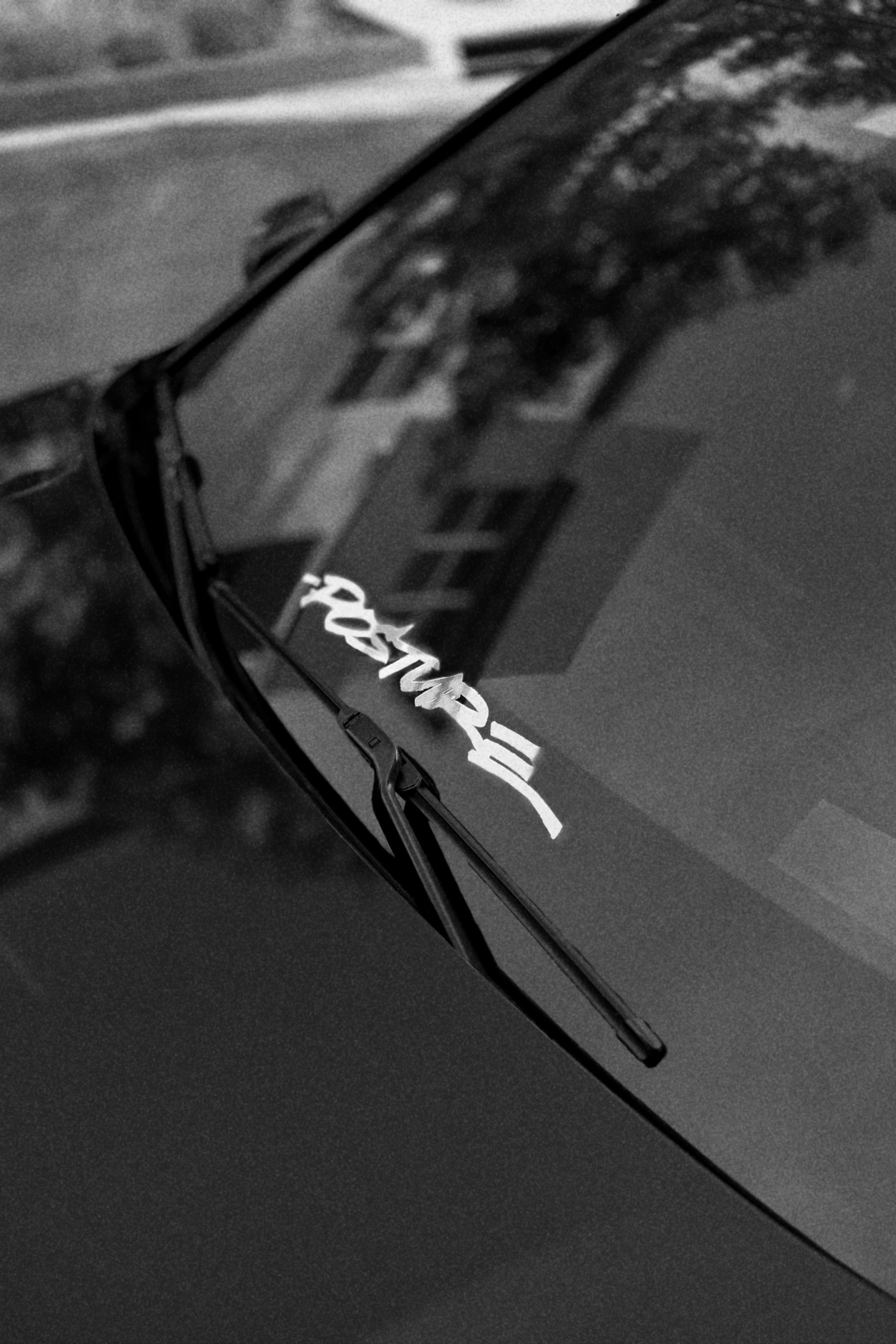 Chrome Mashall script window banner 16.5 inch vinyl sticker