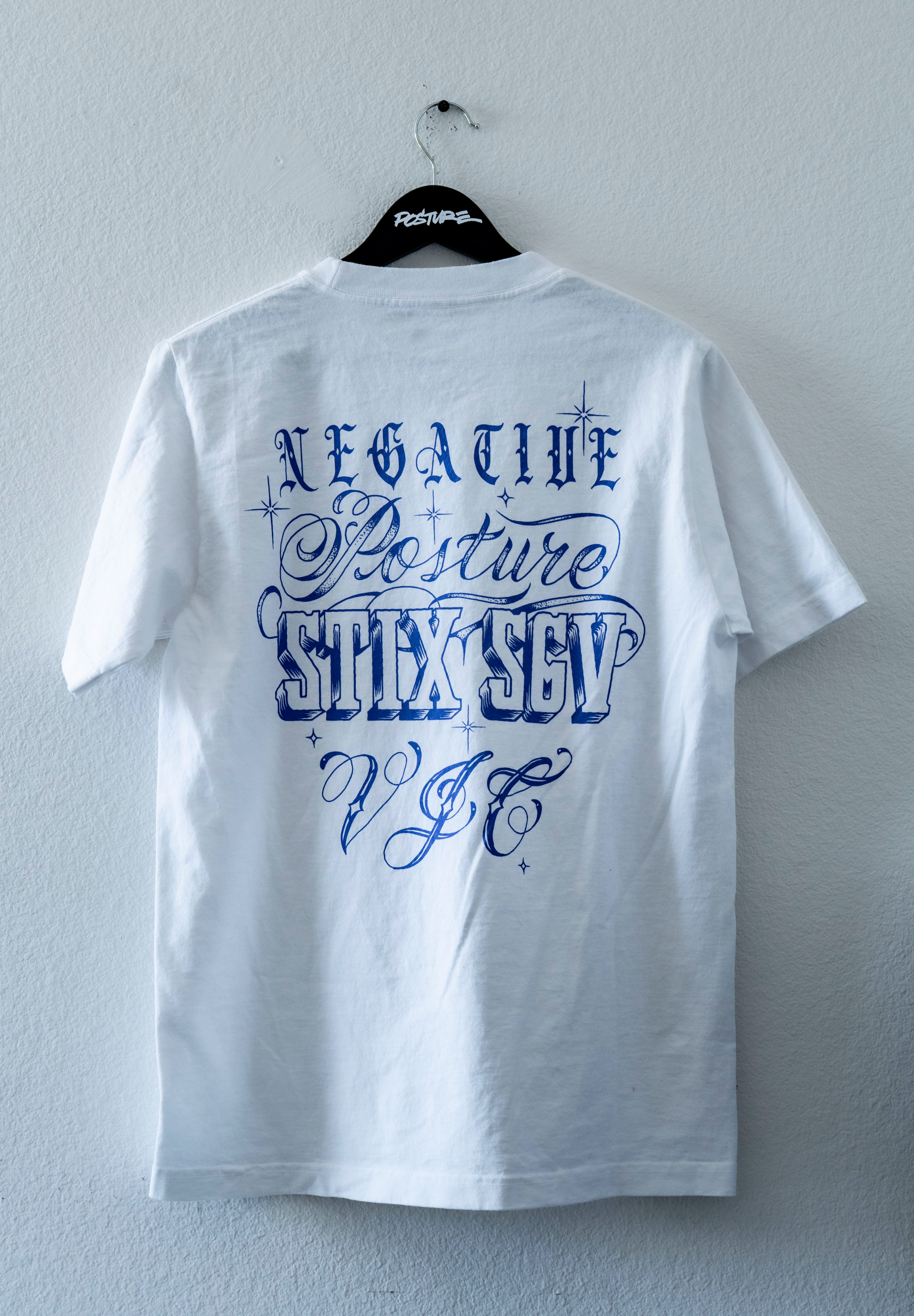 NEGATIVE POSTURE X VJC X STIX SKATESHOP COLLABORATION TEE