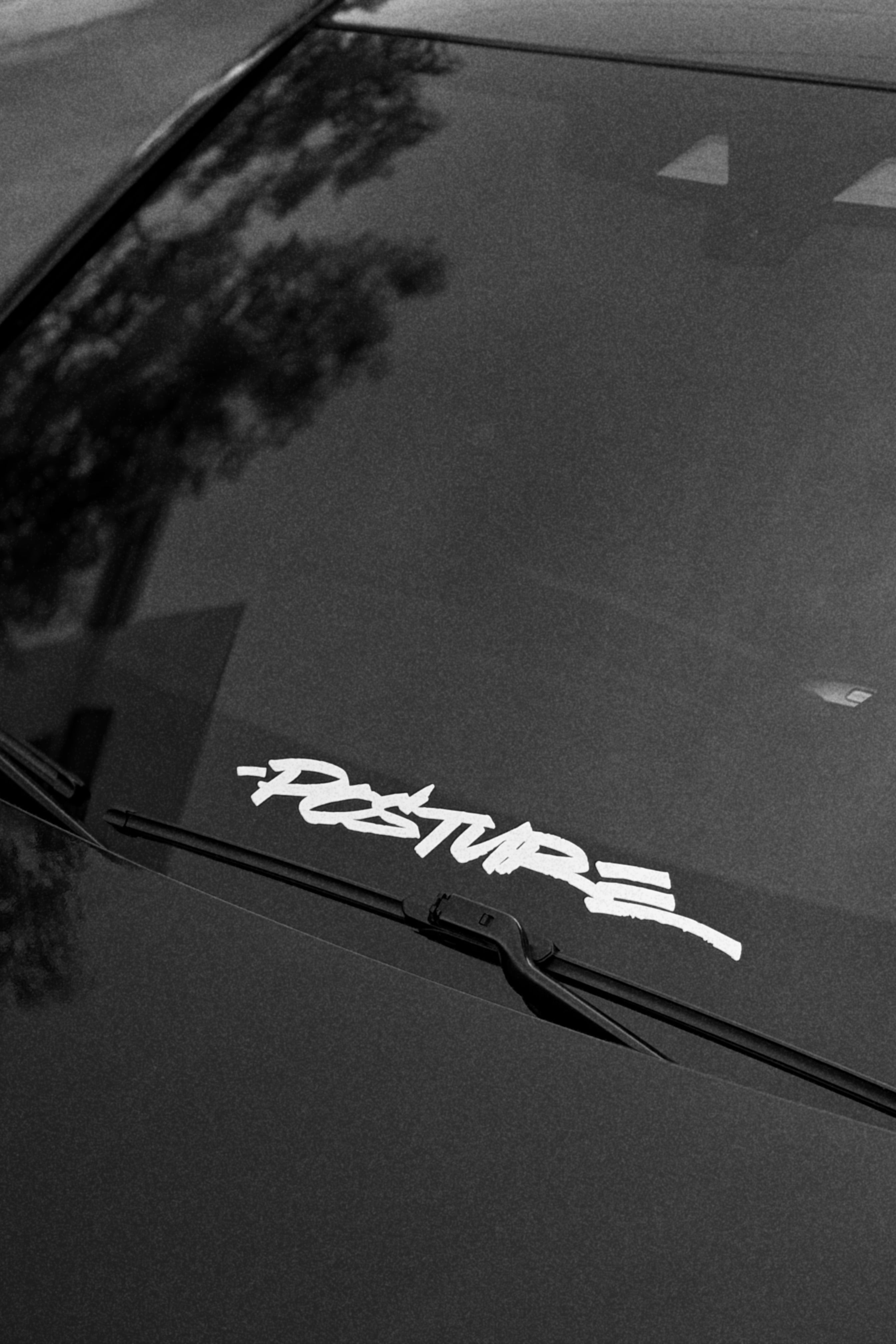 Chrome Mashall script window banner 16.5 inch vinyl sticker
