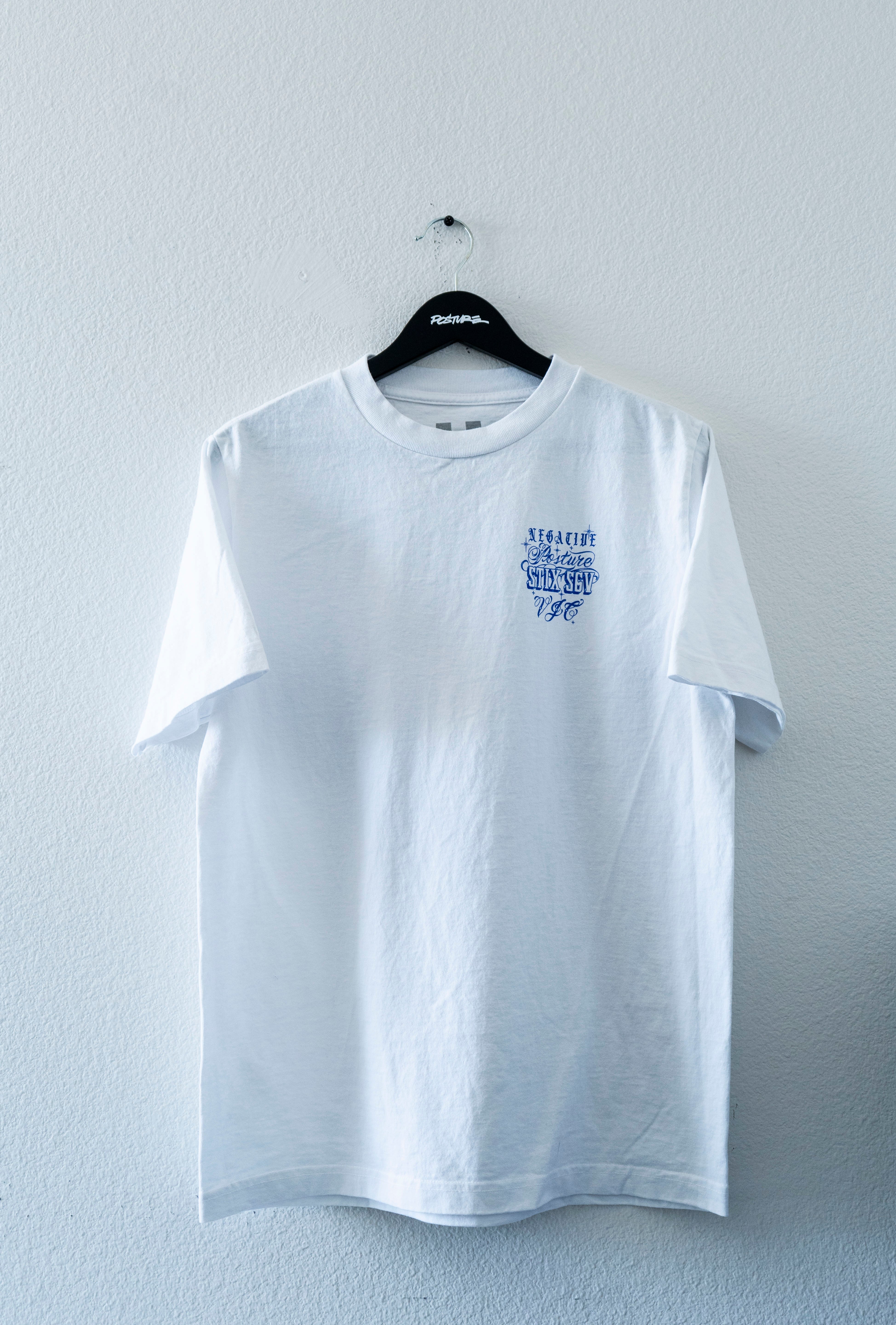 Negative Posture x VJC X STiX skateshop collaboration T-shirt