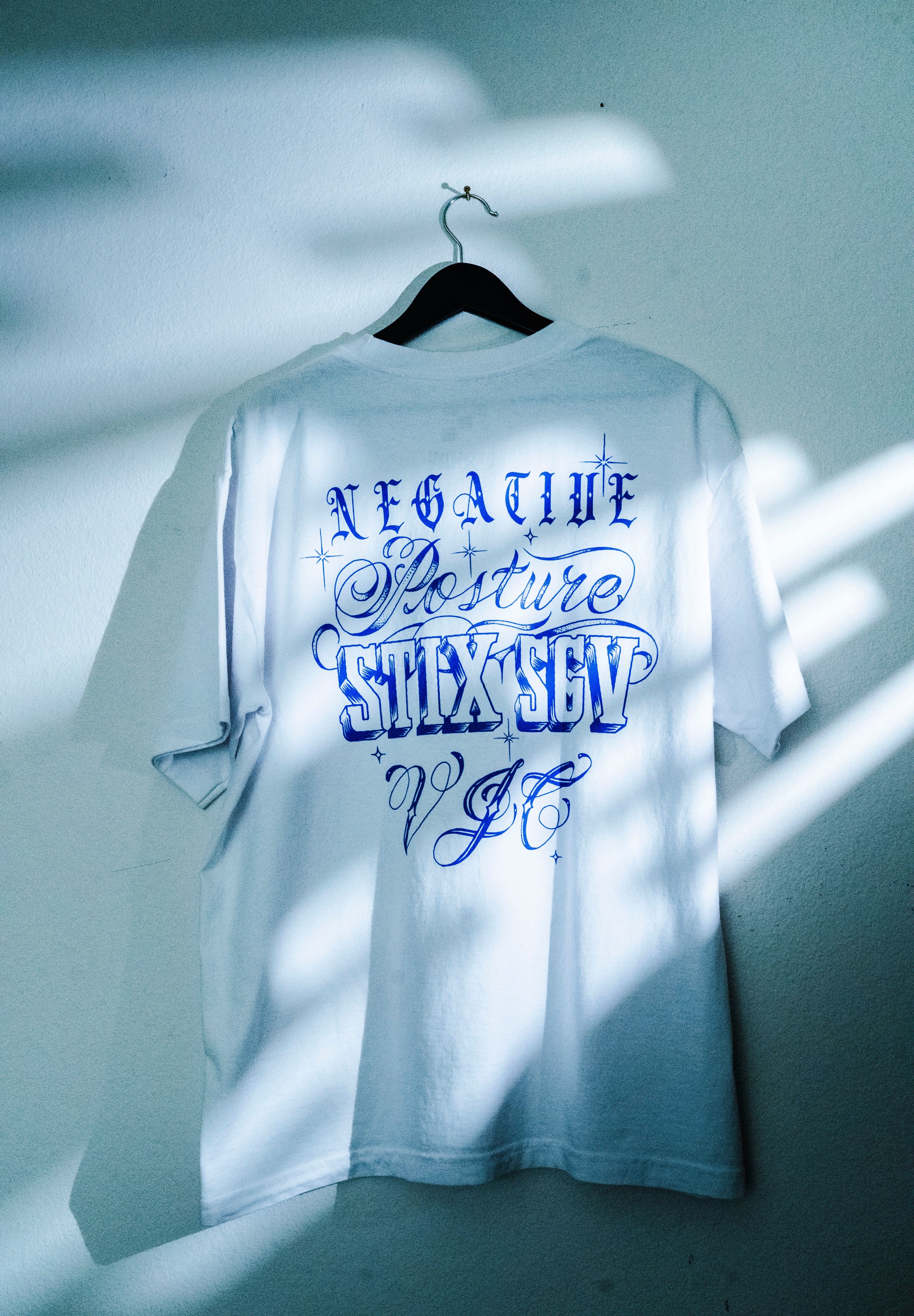 NEGATIVE POSTURE X VJC X STIX SKATESHOP COLLABORATION TEE