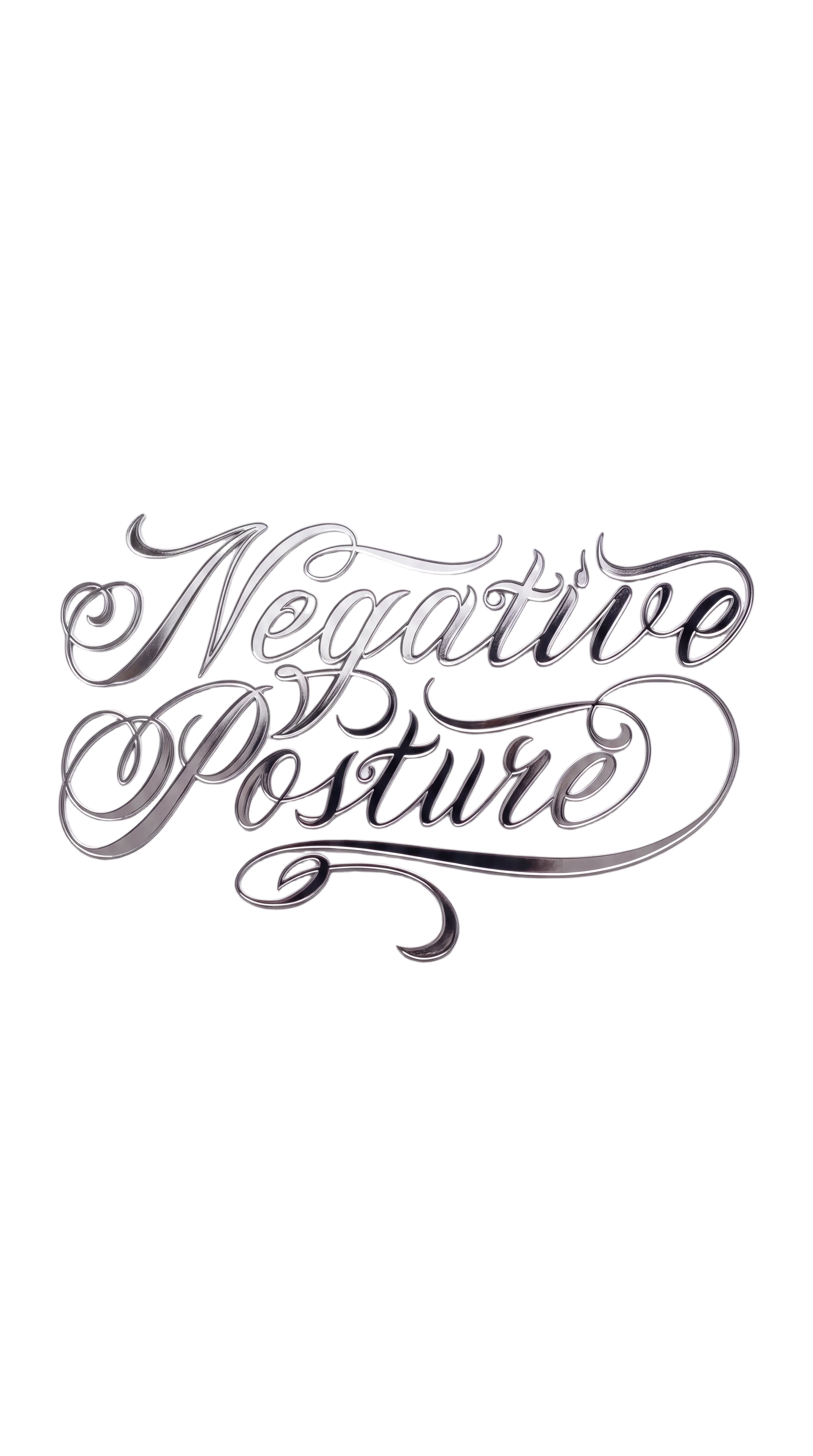 Chrome Lucky script vinyl sticker 20 inch width