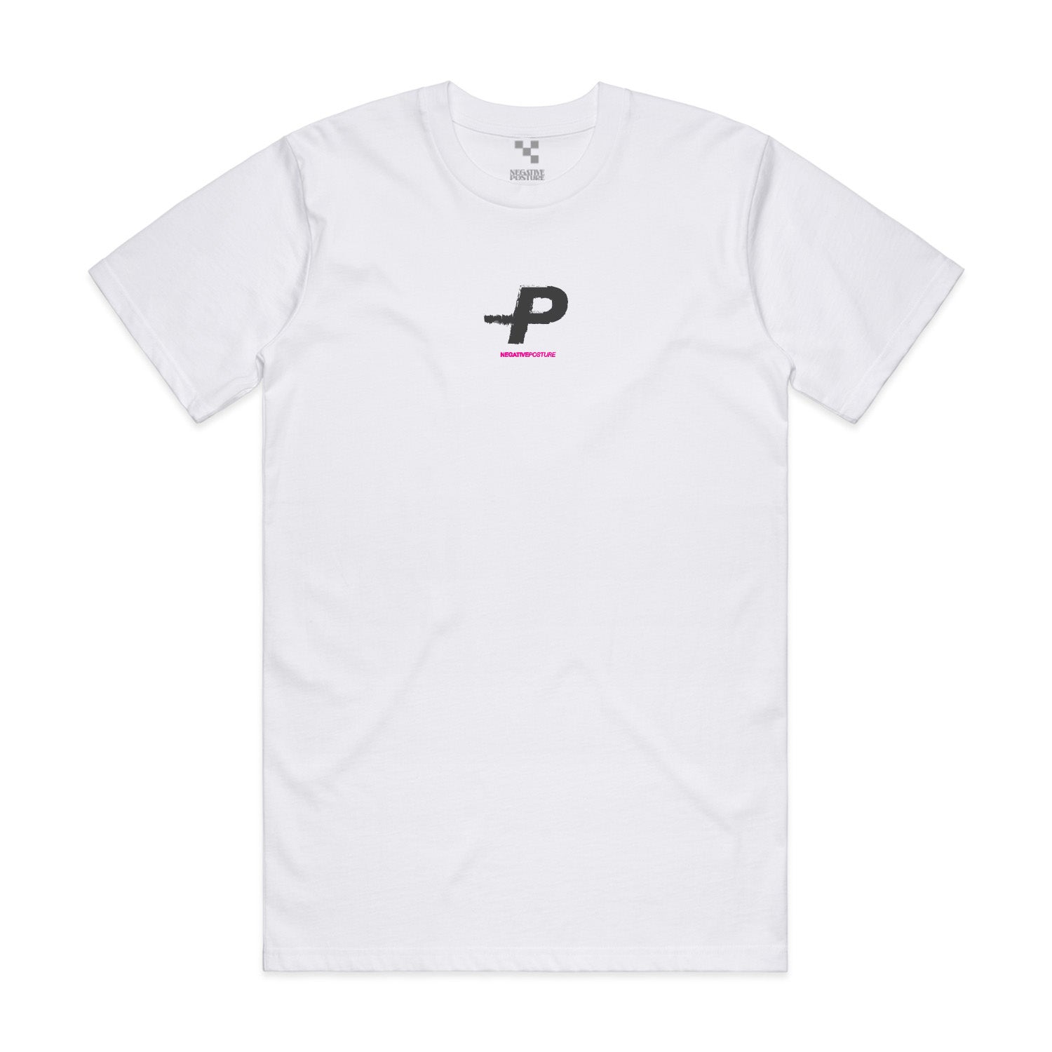 Negative Posture "Glitch" tee (White)