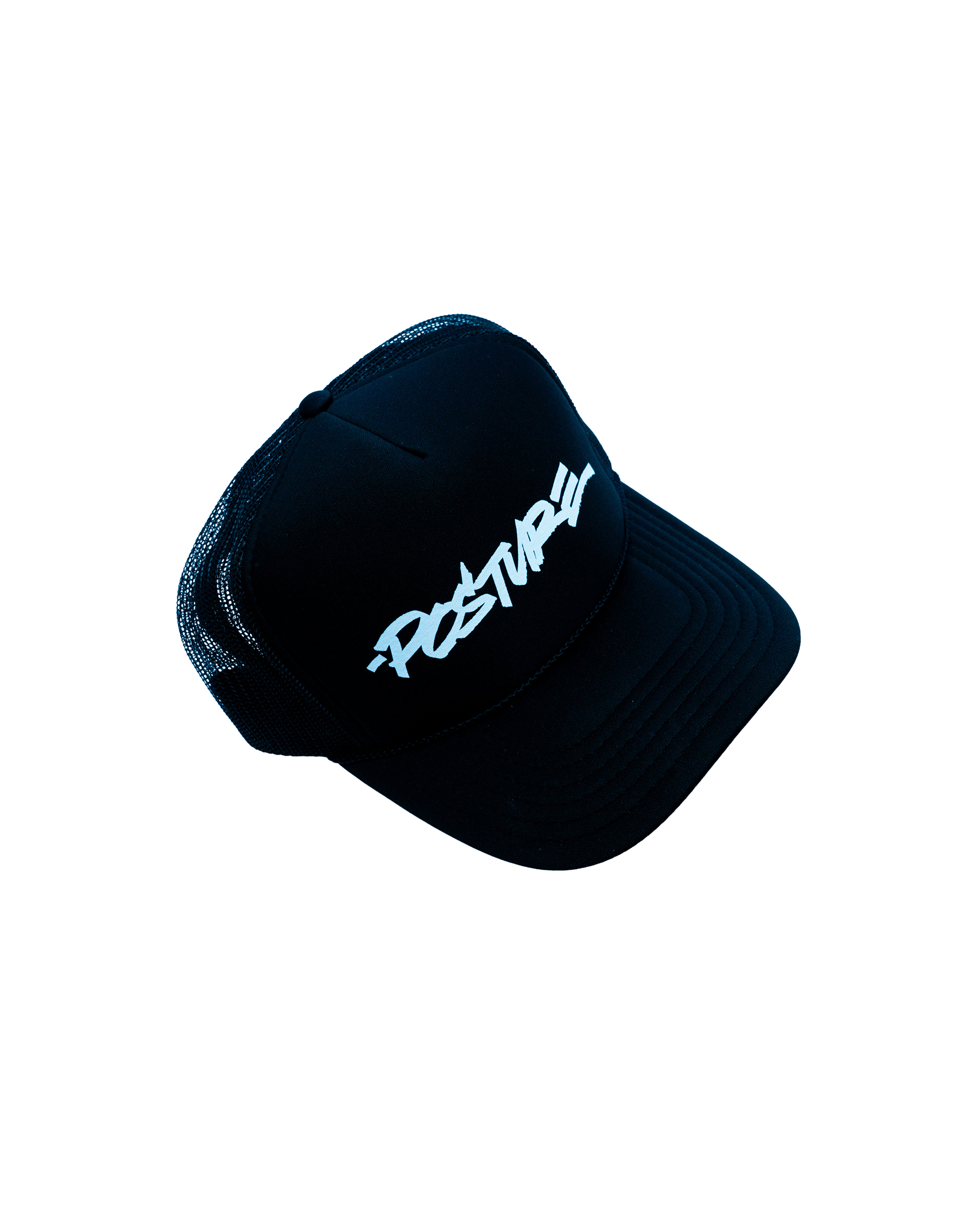 Marshall Script Black Trucker Hat