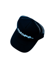 Marshall Script Black Trucker Hat