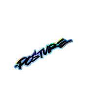 Marshall Script Hologram Sticker