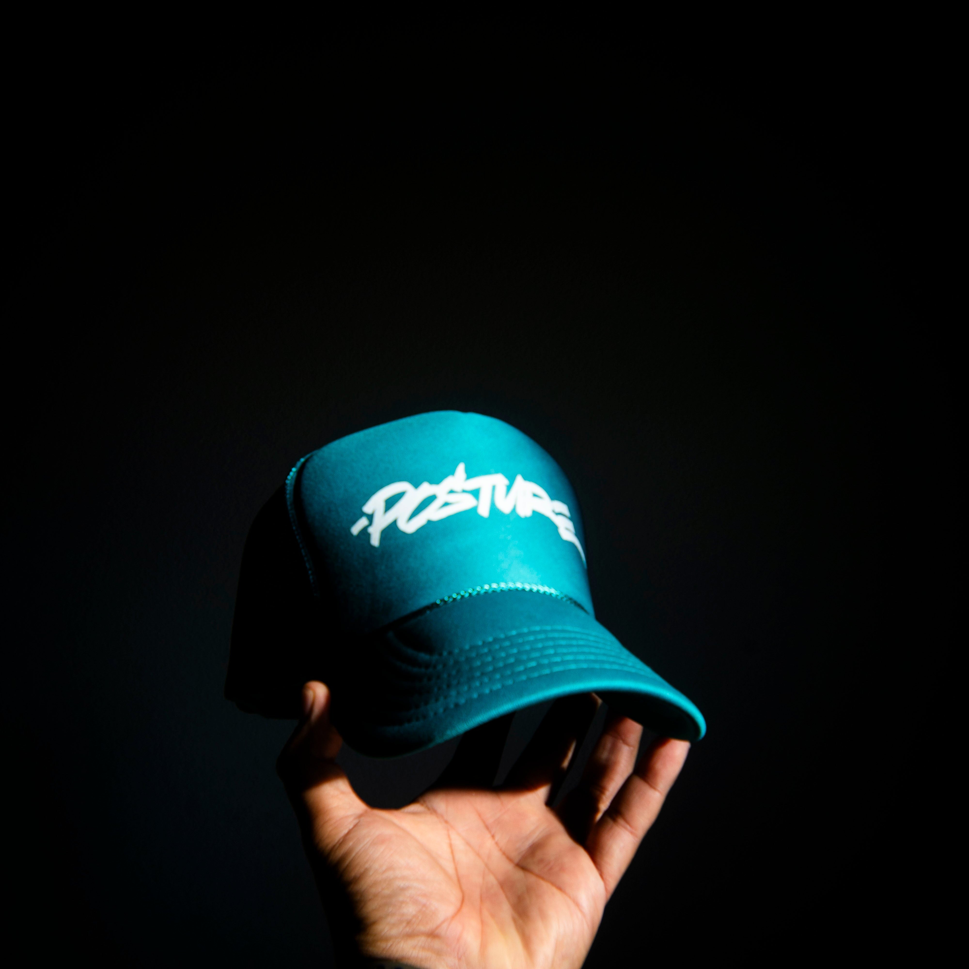 Marshall Script Jade Trucker Hat