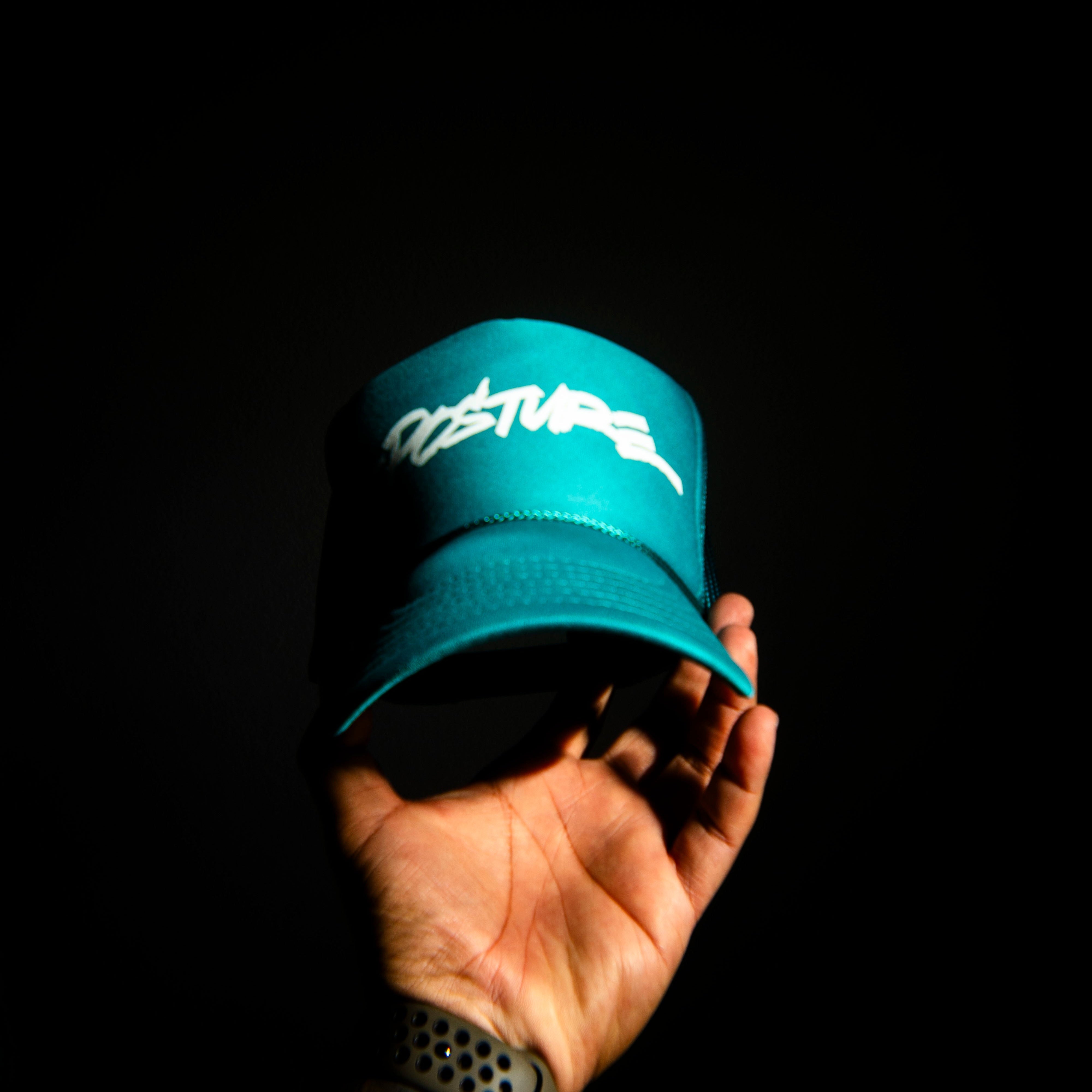 Marshall Script Jade Trucker Hat
