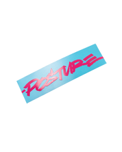 Marshall Script Light Blue Bumper Sticker