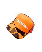 Marshall Script Orange Camo Trucker Hat