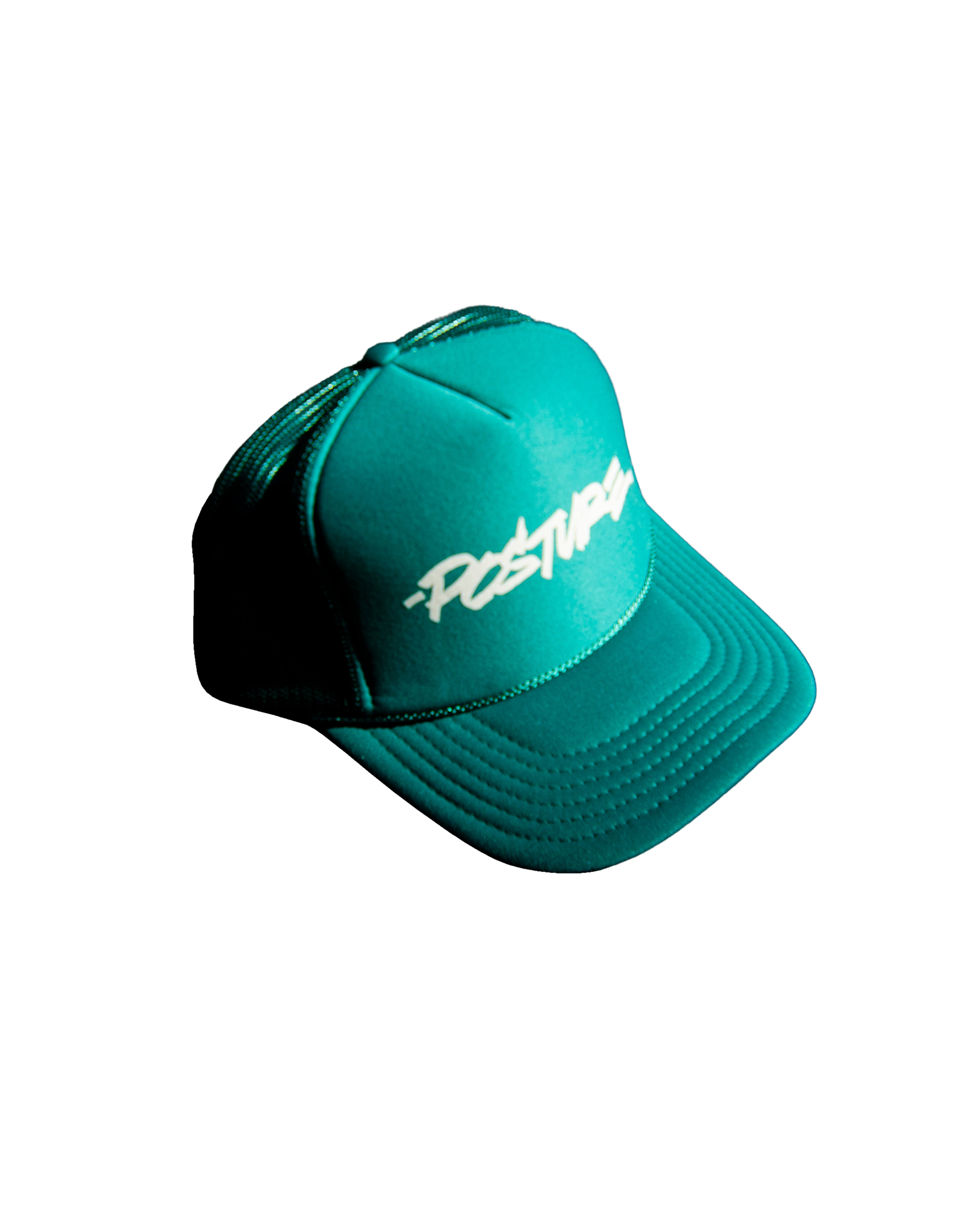 Marshall Script Jade Trucker Hat