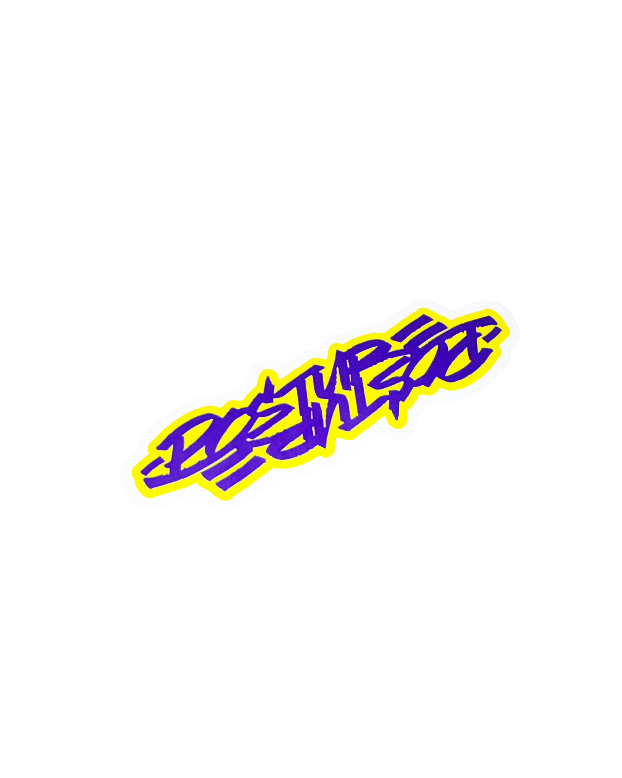 Over & Under Purple/Gold Sticker
