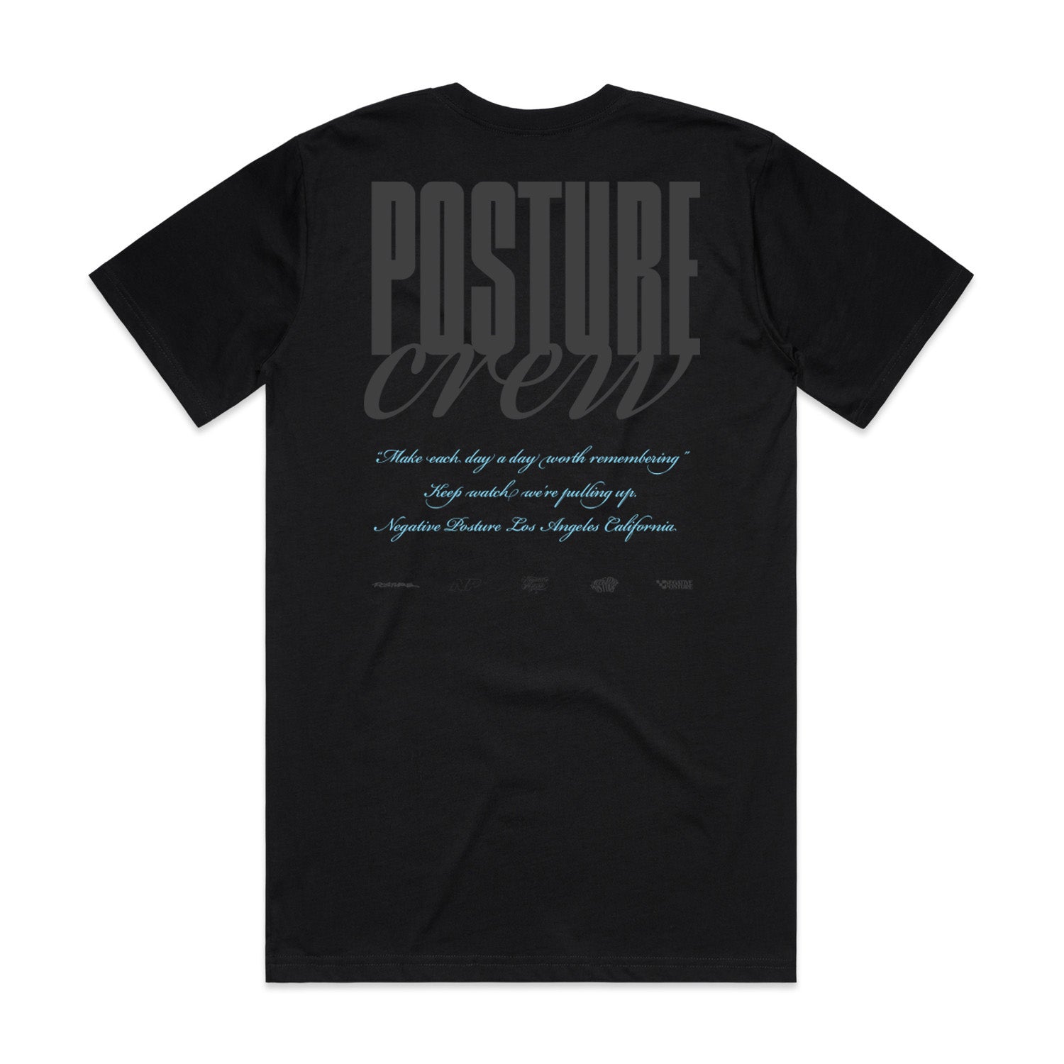 Posture Crew tee (black)