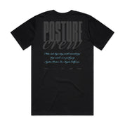 Posture Crew tee (black)